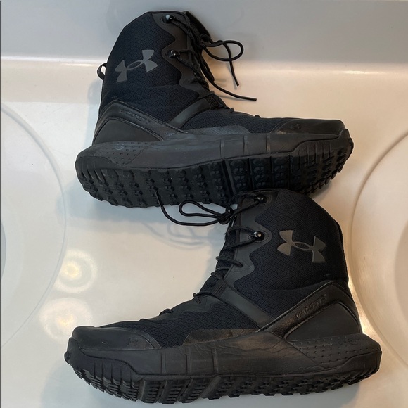 Under Armour Men’s Micro G Valsetz Black Tactical Combat Hiking 8” Boots main image 4